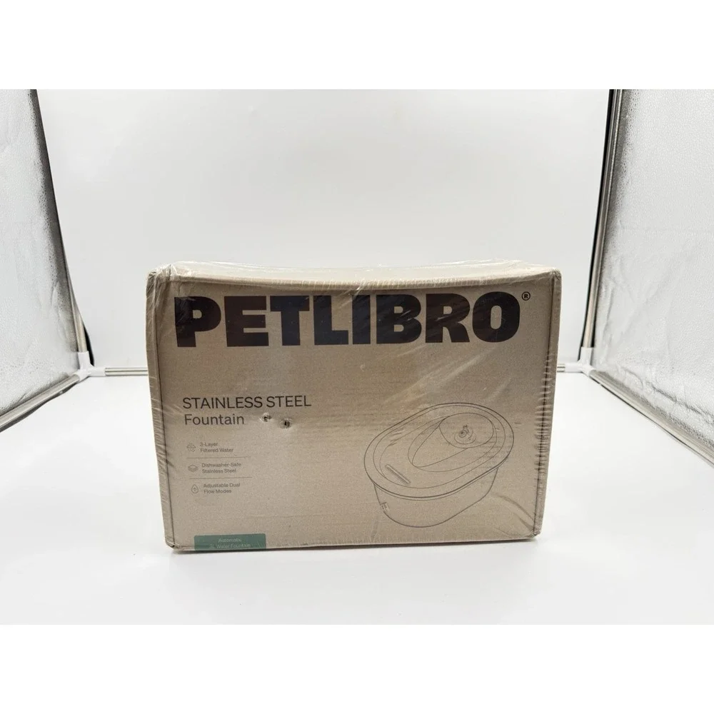 Petlibro Stainless Steel Cat Water Fountain 101oz/3L Automatic Water Dispenser